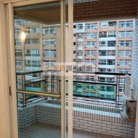 宇奇隱形鐵窗-台北健安新城-杆外
